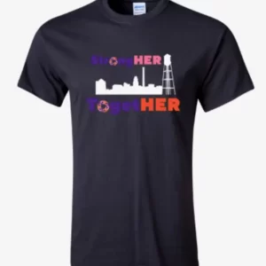 StrongHer TogetHer Shortsleeve Black T-shirt